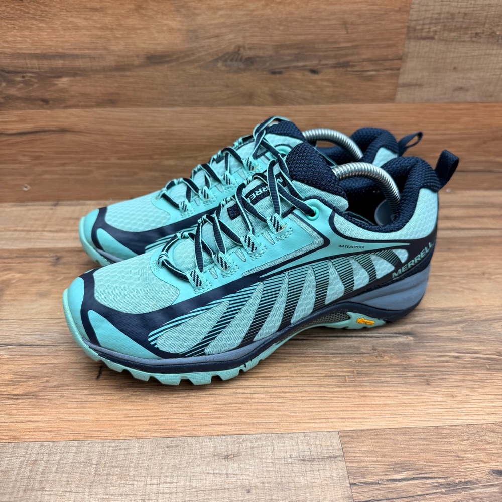 Merrell Women's Size 6 Trail Shoes - Teal and Navy - Picture 2 of 8